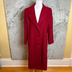 Forecaster Boston Red Wool Coat Sz 10 Classic Christmas Vintage Valentines